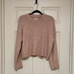 Abercrombie & Fitch Wedge Crewneck sweater - Light Pink - Size small